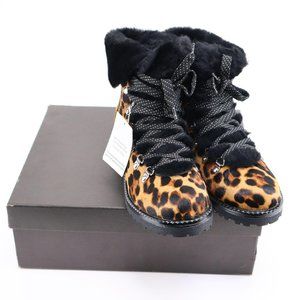 NIP J.Crew Nordic Boots Booties Leopard Print 8